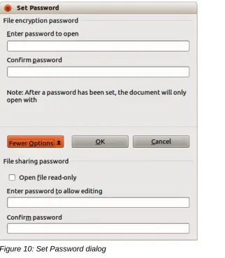 Figure 10: Set Password dialog