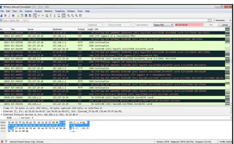 Figure 12: Web Server Of Address 192.168.1.254 Is Under ICMP Flooding Attack. 