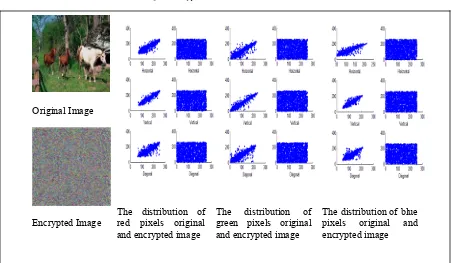 Figure 5(a): Histogram of Horses Image Before and After Encryption 