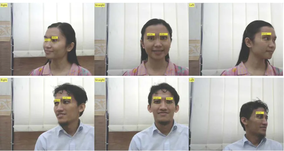 Figure 8: Result of head movement detection based on Horizontal Coordinates Different (HCD) 