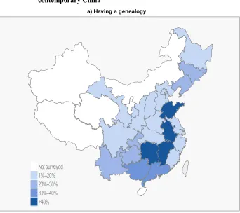 Figure 1: Province-level prevalence of ancestor worship practices in