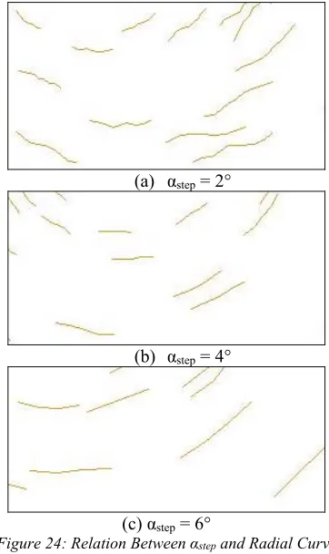 Figure 24: Relation Between stepαstep and Radial Curve  