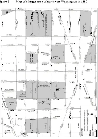 Figure 3: Map of a larger area of northwest Washington in 1880