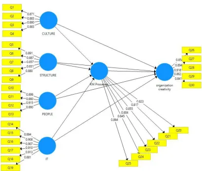 Figure 2: Path loadings for the Integrated Model 