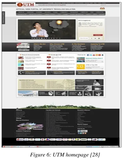 Figure 6: UTM homepage [28] 