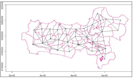 Figure 10. Results Of Inter-Regency Relation Network Mapping 