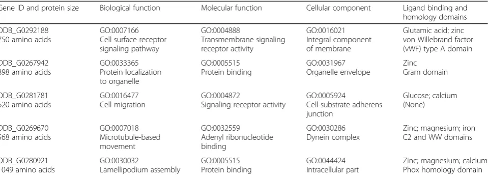 Table 2 I-TASSER GO/functional predictions for unclassified, rapamycin-induced genes that regulate development (see Fig