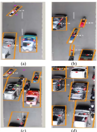 Figure 18. Traffic by Vehicle-Motion: (a),(b) High-Speed Condition; (c) Mid-Speed Condition; (d) Mid-Speed to Low-Speed Condition  