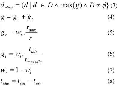Figure 2. In the example above, the pickup order will be allocated to driver C. The driver allocation is described formally in Equation 2
