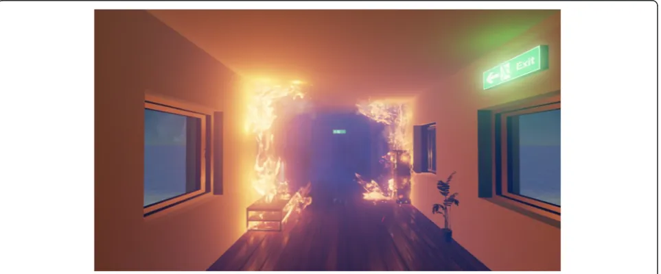 Fig. 11 Immersive testing of escape route visibility in UE4