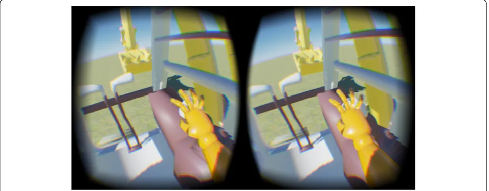 Fig. 12 Realistic lighting view of fire effects in UE4 with a HMD