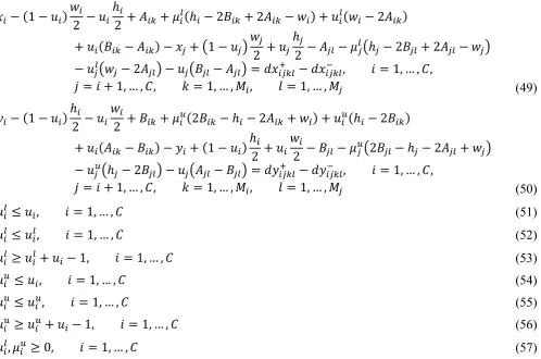 Table 13 The coordinates of a hypothetical facility within a department with respect to the direction of the 