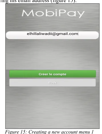 Figure 14: Login user menu  