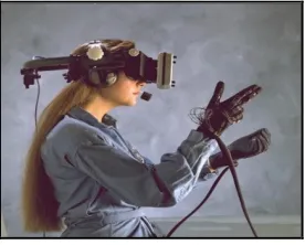 Figure 5: Haptic system; interaction between a human and the haptic interface represents a bidirectional exchange of information [8] 