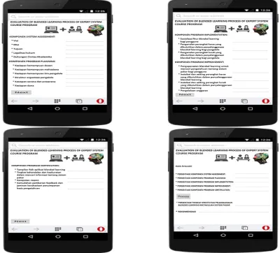 Figure 2: The Display of Application of CSE-UCLA Evaluation Model Based on Mobile Technology
