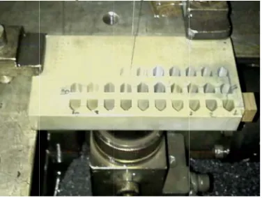 Fig. 1. Cavities prooduced in carrbide block