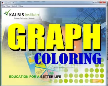 Figure 1. First display of Graph Coloring 