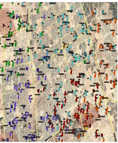 Figure 1:Internet Tower distributed across Al-Najaf city in Iraq 
