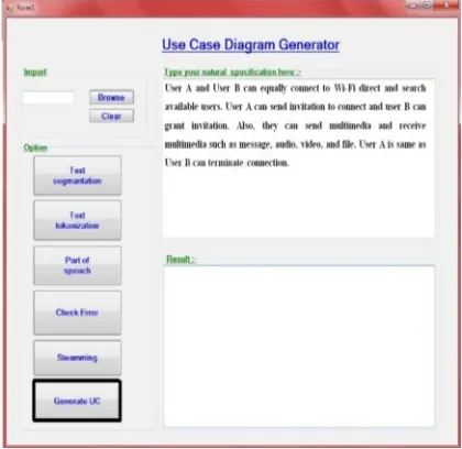 Figure 4: An example of use case scenario 