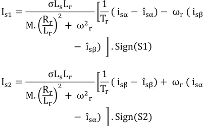 Figure 3: Schema of the sub block: calculating of the gains related to the observation of the flux and the observation of the currents 