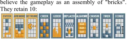Figure 1: Gameplay Bricks (Alvarez & Djaouti) 
