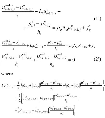 Figure 1: Staggered Grid Pattern 