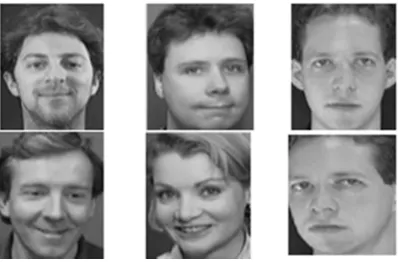 Figure 10: Sample images from ORL database.The precision graph for the performance of the
