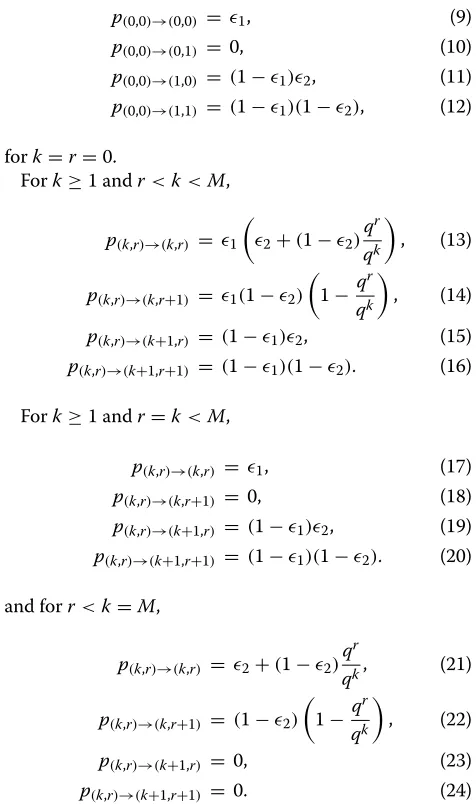 Table 2 Optimized uncoded packet allocations forϵof source packets, R1 = 1, R2 = 4,1 = 0.01, ϵ2 = 0.5, δ1 = 0.01, δ2 = 0.05, as a function of number M