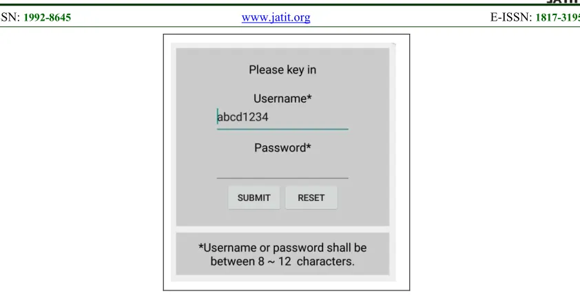 Figure 3: User AuthenticationWith Guidance Of Input Characters 