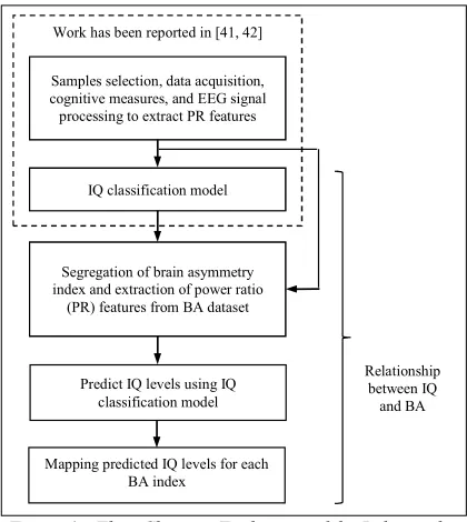 Figure 1:  Flow Chart on Evaluation of the Relationship between IQ and Brain Asymmetry