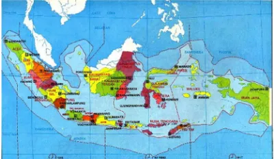 Figure 1. Map Indonesian archipelagic sea lanes (ALKI) (Source: google maps) 