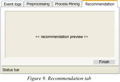 Figure 9. Recommendation tab 