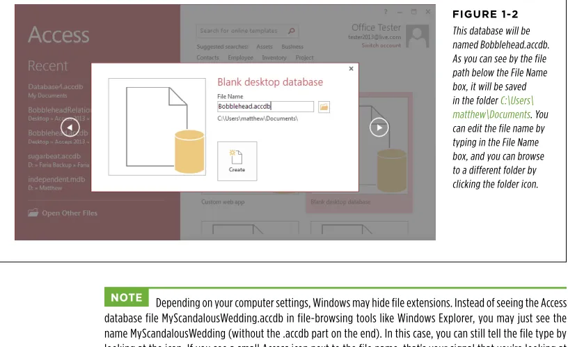 FiGURe 1-2This database will be 