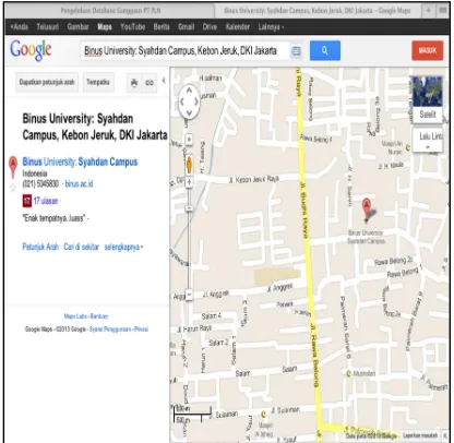Figure 9. Page of Searching The Power Outage Location 