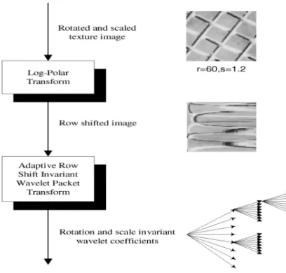 Fig. 2  Process of rotation and scale invariant wavelet Coefficients 
