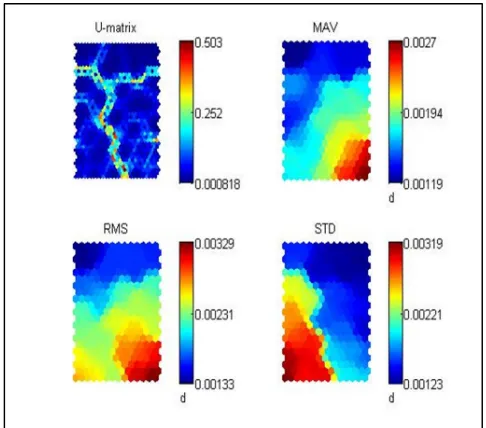 Figure 2: U-Matrix Representations In SOM 