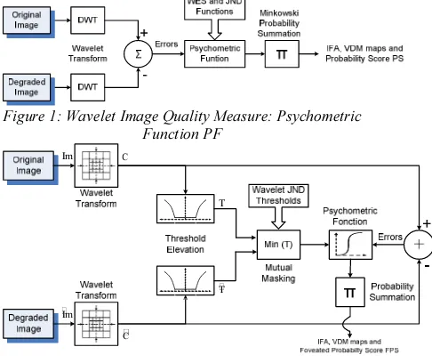 Figure 1: Wavelet Image Quality Measure: Psychometric 