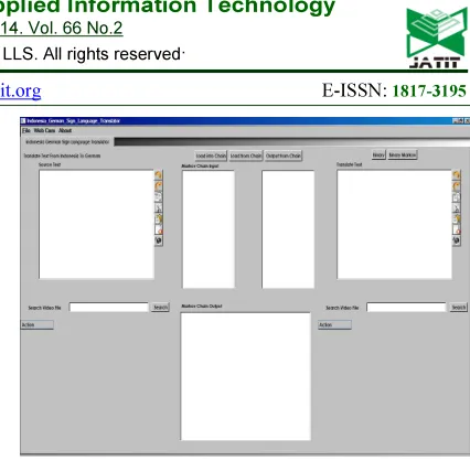 Figure 2: Sign Language Translator UI 
