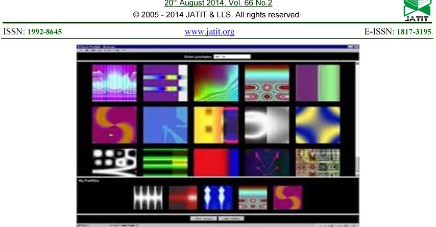 Fig. 11. Deja Vu system, where users select some images out of a greater set of images for authentication 