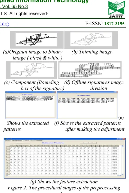 Figure 2: The procedural stages of the preprocessing 