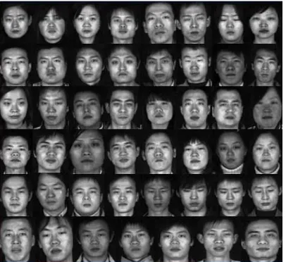 Figure 13: Hyperspectral Test Faces In Left Orientation  
