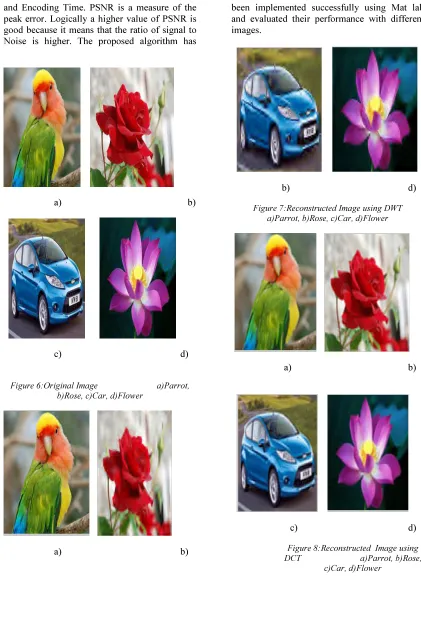 Figure 7:Reconstructed Image using DWT                           