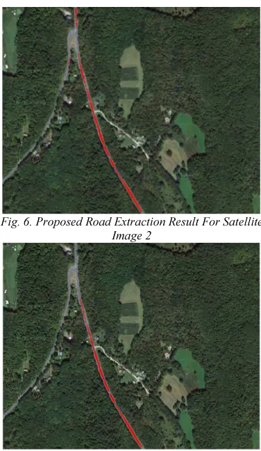 Fig. 6. Proposed Road Extraction Result For Satellite 