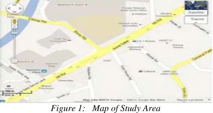 Figure 1:   Map of Study Area 