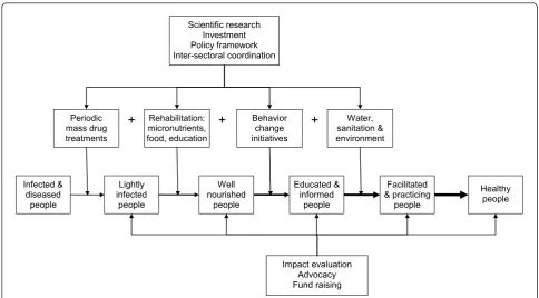 Figure 4 A conceptual model of the main components of an integrated neglected tropical disease control program