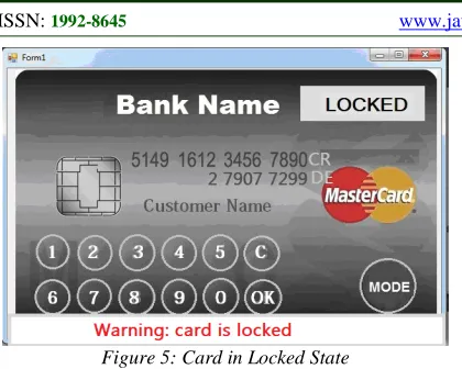 Figure 5: Card in Locked State 