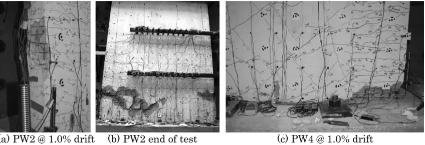 Fig. 8 RC conventional building responses (structural wall direction).