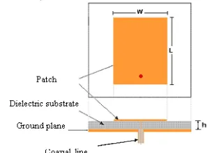 Figure 1: Geometry of the proposed antenna   