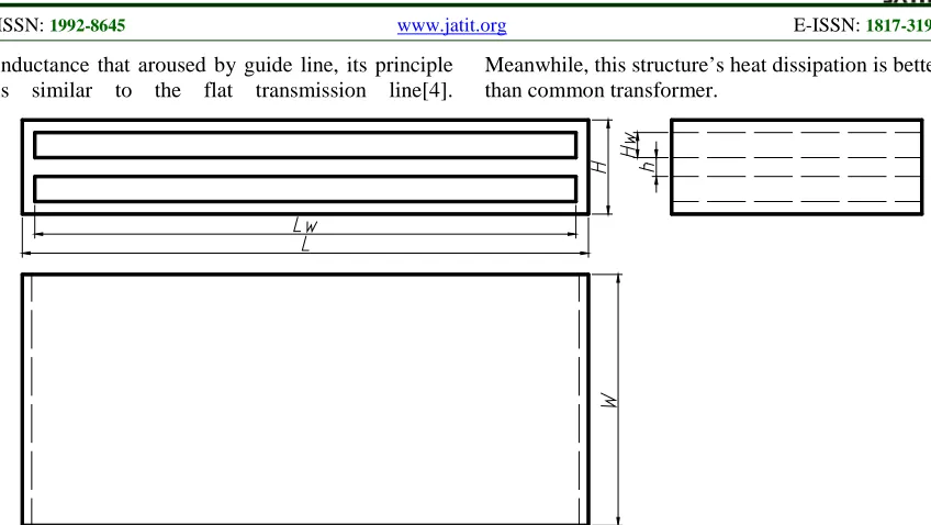 Figure 3 Orthographic Views for Transformer Magnetic Core  