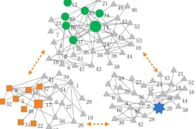 Fig. 2  Two hops compression on dolphin social network 